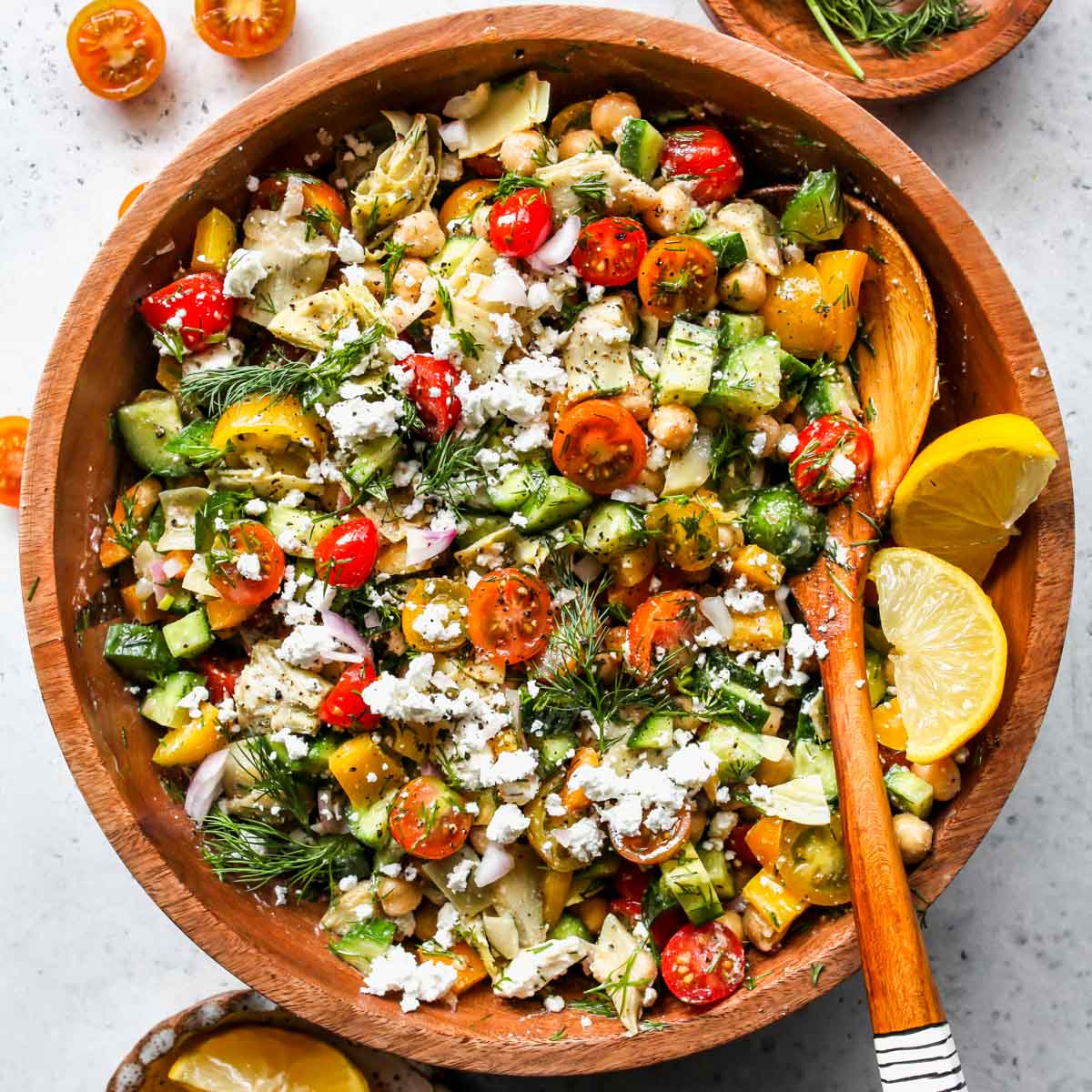 Mediterranean Banderilla Salad